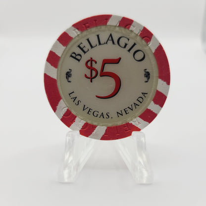 Bellagio Hotel Casino Las Vegas Nevada 1998 $5 Casino Chip  V2127