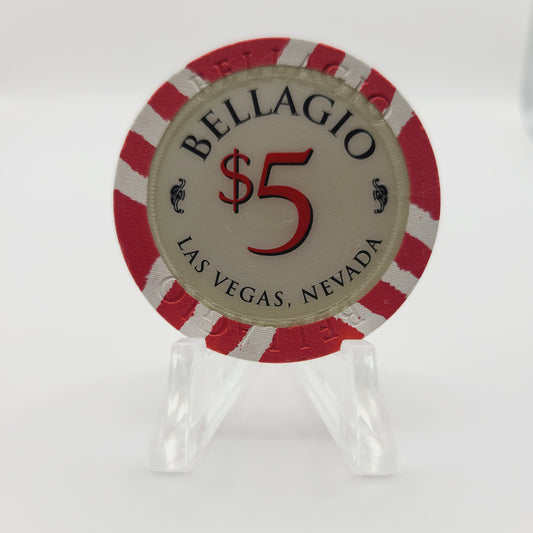 Bellagio Hotel Casino Las Vegas Nevada 1998 $5 Casino Chip  V2127