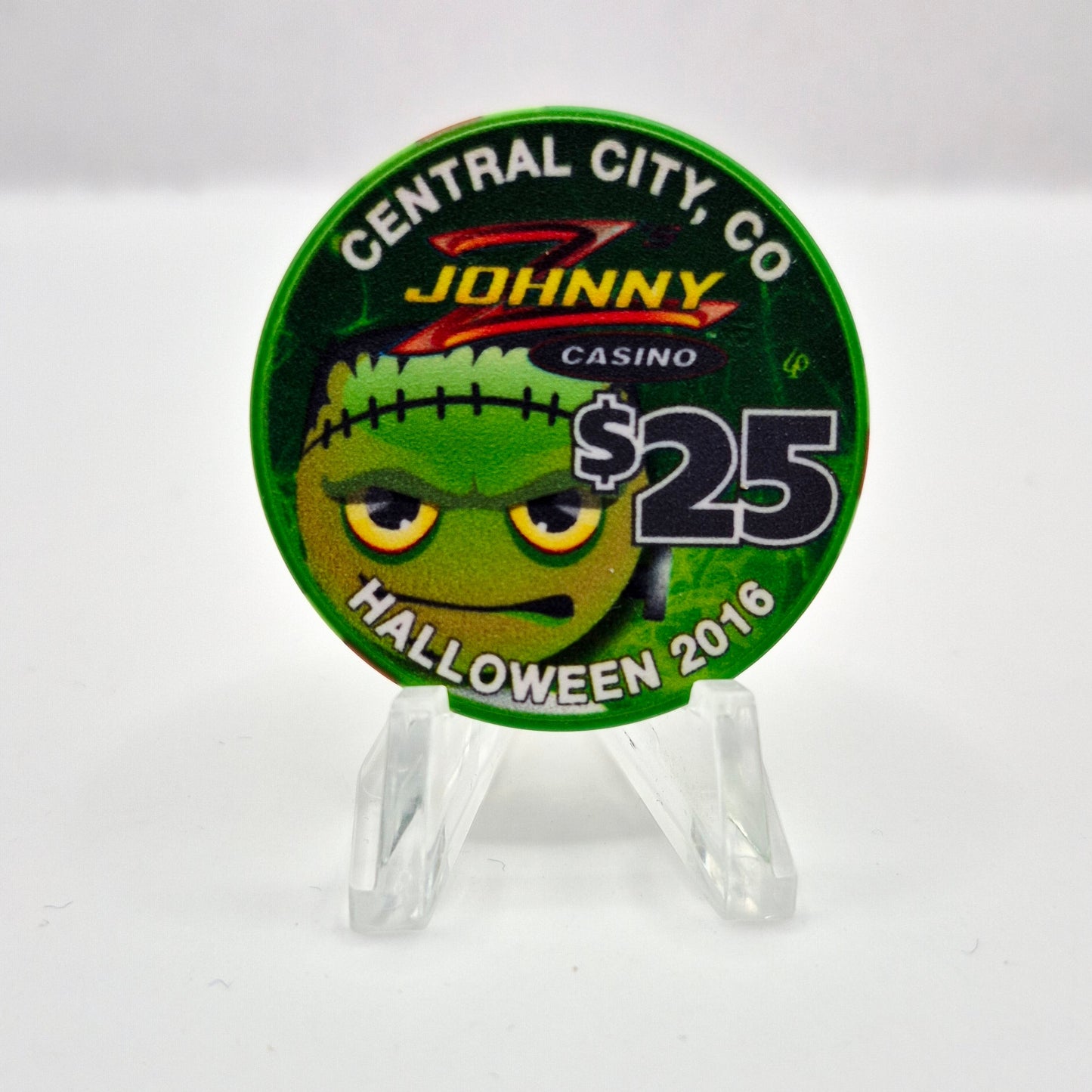 Johnny Z's Casino Central City Colorado 'Halloween 2016' $25 Casino Chip