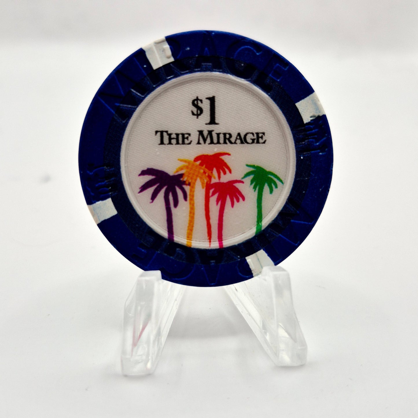 Mirage Hotel Casino Las Vegas Nevada 1996 $1 Casino Chip N8767 *Circulated