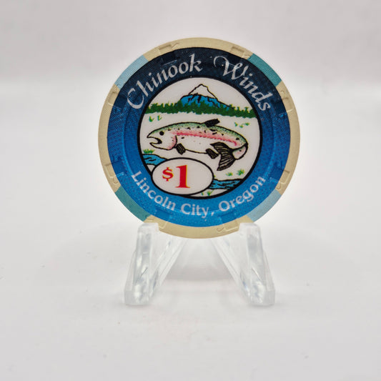 Chinook Winds Casino Lincoln City Oregon $1 Casino Chip
