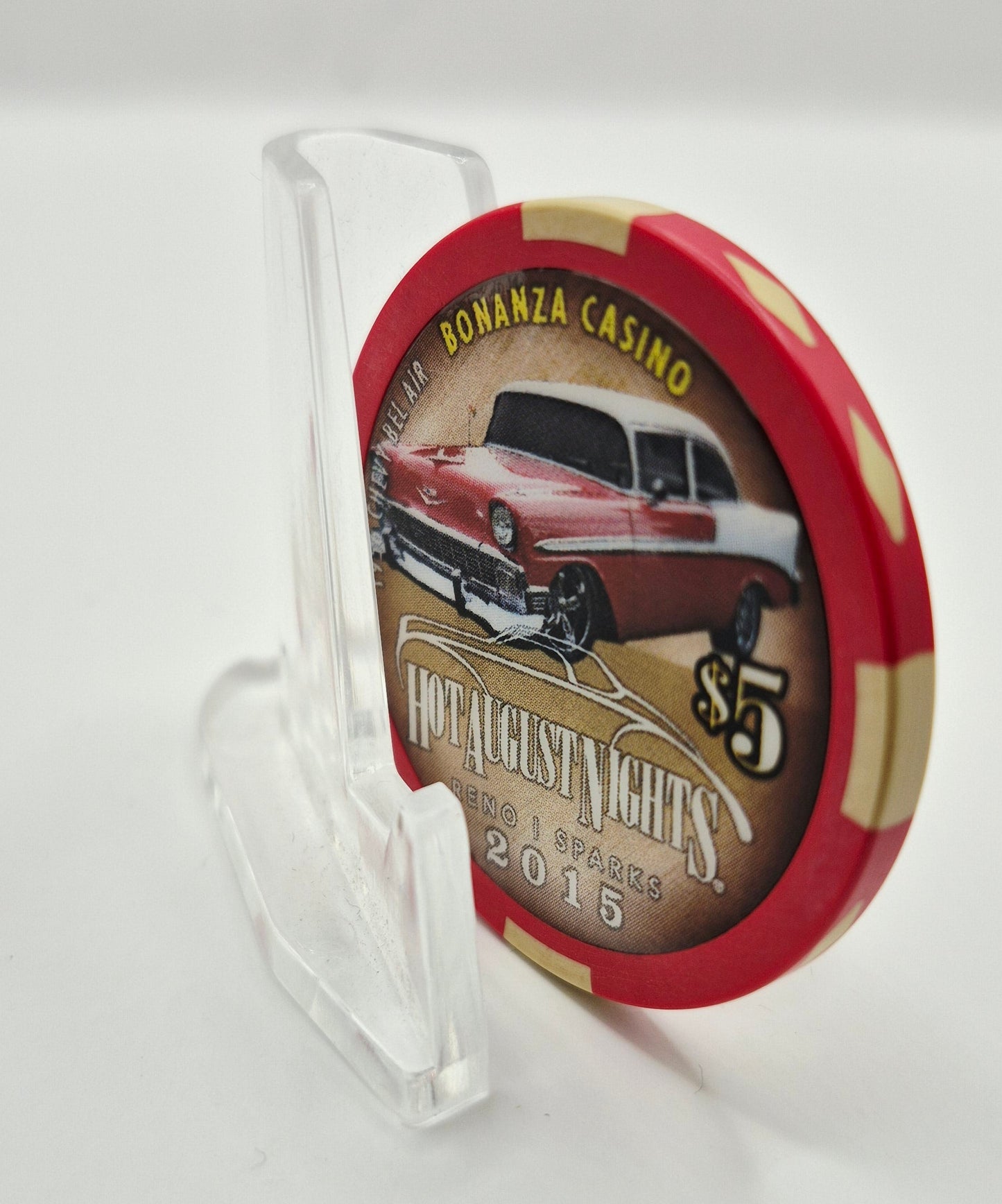 Bonanza Casino Reno Nevada 2015 'Hot August Nights' $5 Casino Chip