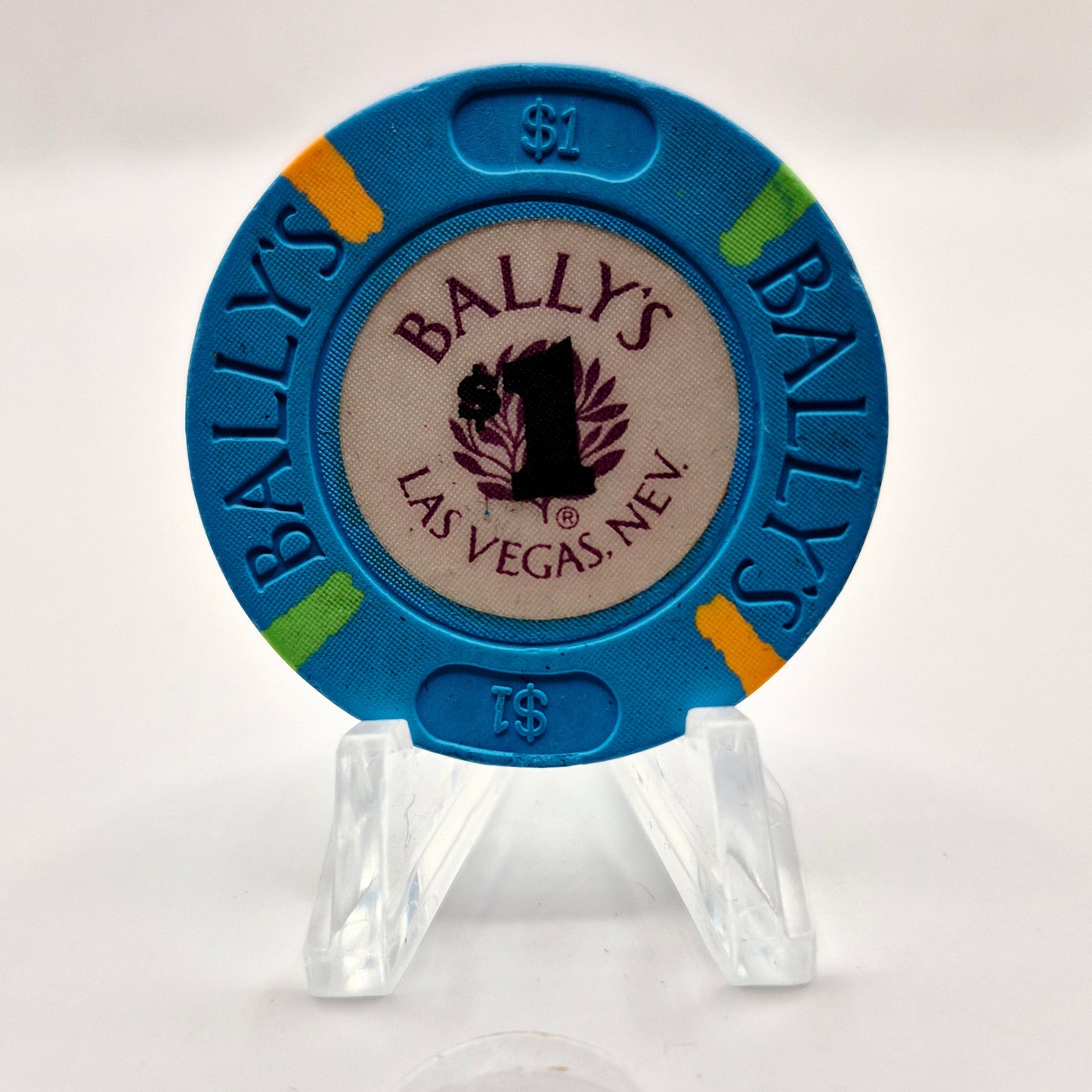 Bally's Hotel Casino Reno Nevada 1991 $1 Casino Chip N4532 *Circulated
