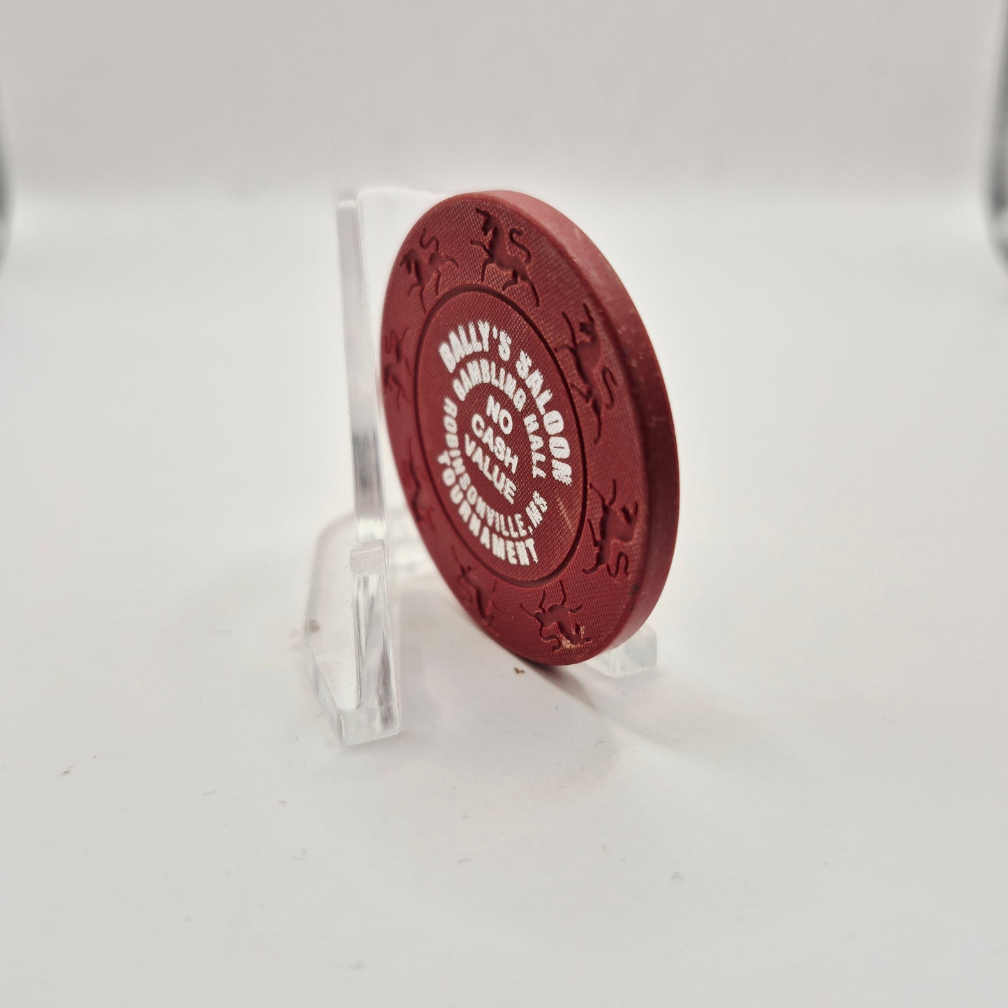 Bally's "Riverboat" Casino Robinsonville Mississippi, NCV Dark Red Tournament Casino Chip