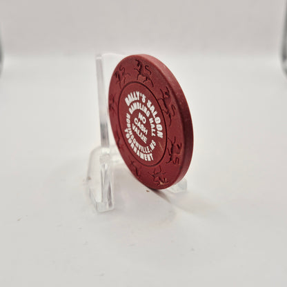Bally's "Riverboat" Casino Robinsonville Mississippi, NCV Dark Red Tournament Casino Chip