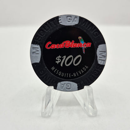 CasaBlanca Hotel Casino Mesquite Nevada 2015 $100 Casino Chip D2036