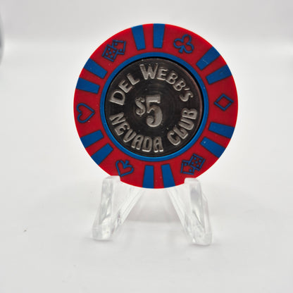 Del Webb Nevada Club Laughlin Nevada 1978 $5 Casino Chip N0863.P