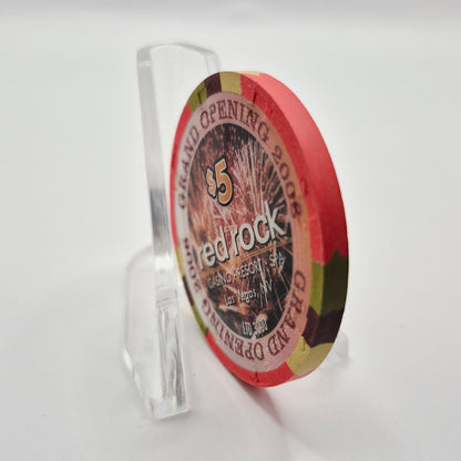 Red Rock Hotel Casino Las Vegas Nevada 2006 GO $5  Casino Chip E5345