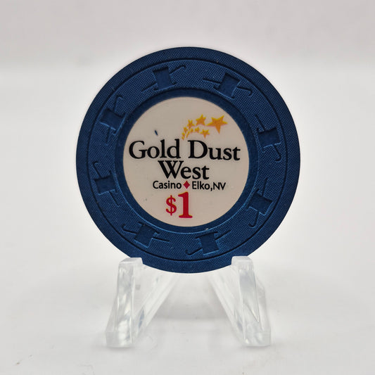 Gold Dust West Casino Elko Nevada 2007 $1 Casino Chip E5971