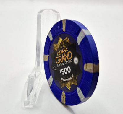 Indiana Grand Hotel Casino Shelbyville Indiana $500 Casino Chip
