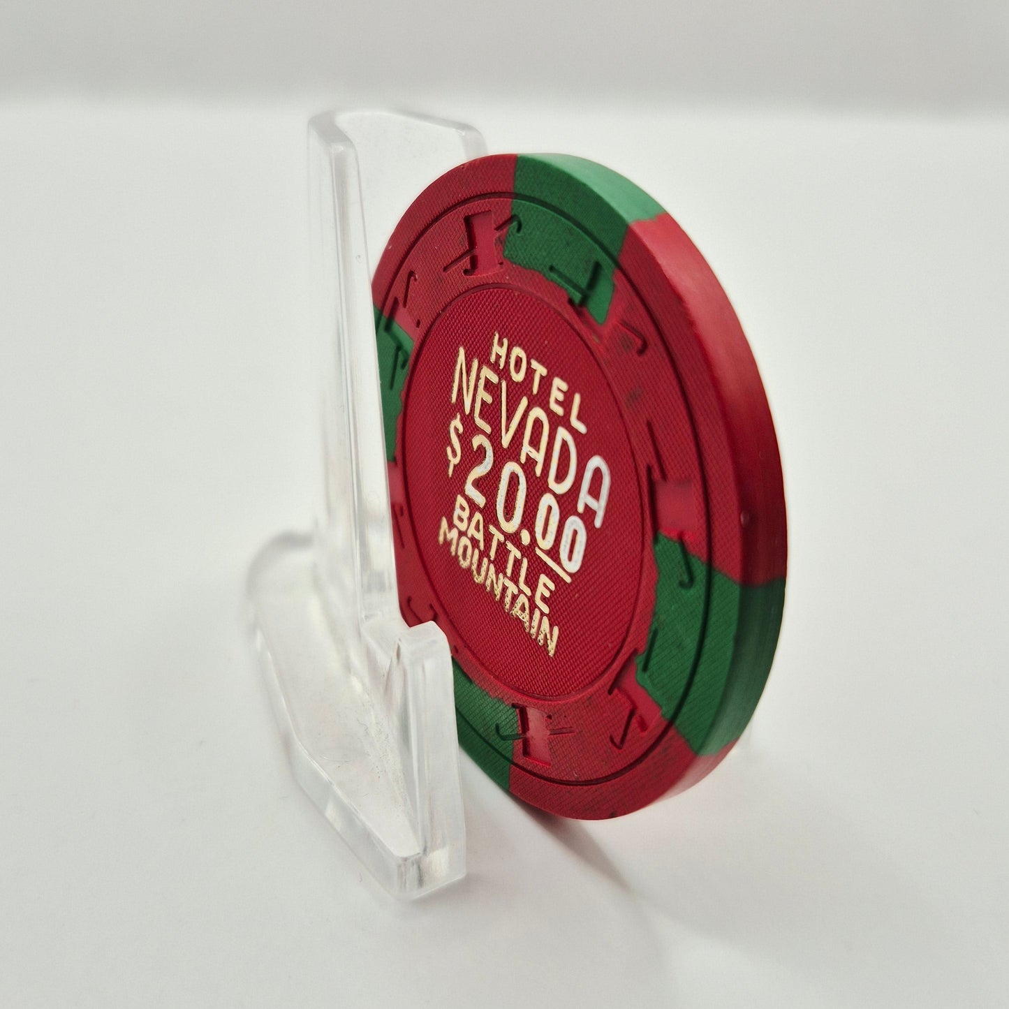 Hotel Nevada Casino Battle Mountain Nevada 1960's $20 Casino Chip N3805