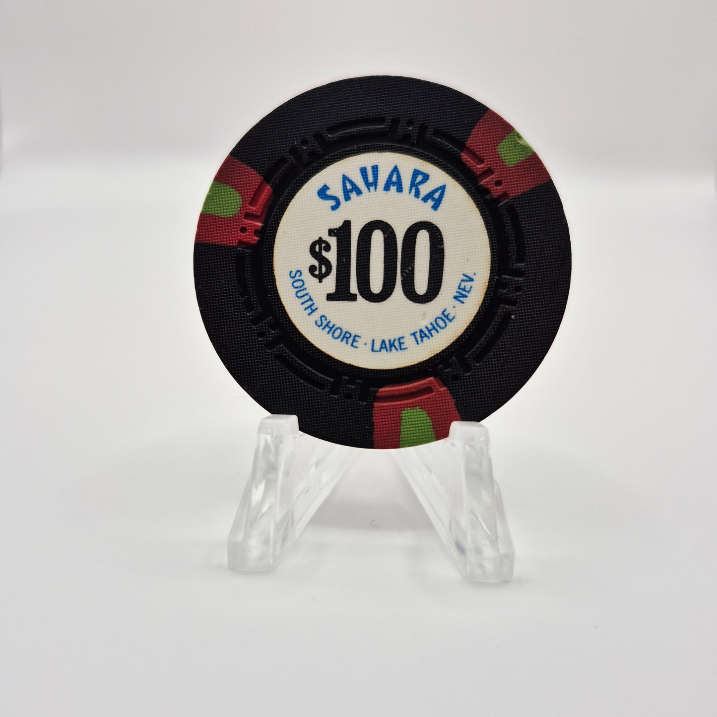 Sahara Tahoe Casino Lake Tahoe Nevada $100 Casino Chip N7809