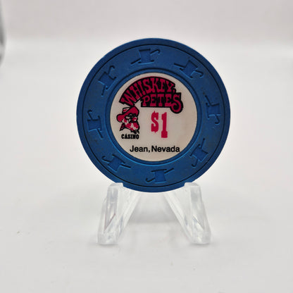 Whiskey Pete's Hotel Casino Jean Nevada 1989 $1 Casino Chip N2309