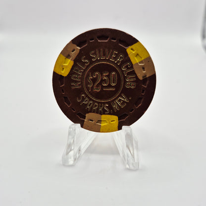 "Karl's" Silver Club Hotel Casino Sparks Nevada 1978 $2.50 Casino chip N7026