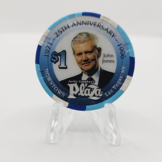 Jackie Gaughan's Hotel Casino Las Vegas Nevada 1996 "25th Anniversary" $1 Casino Chip N2648 *John Jones