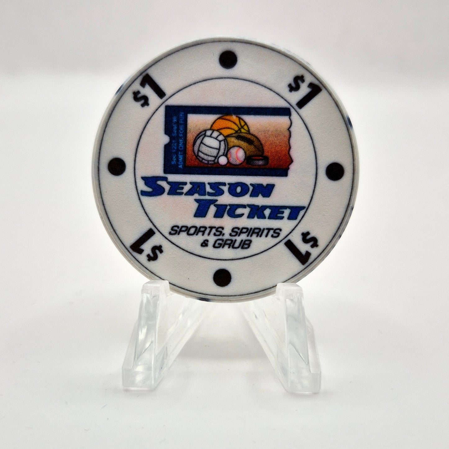 Lucky Ticket Casino Card Room Spokane Washington $1 Casino Chip