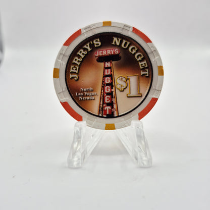 Jerry’s Nugget Casino Las Vegas Nevada 2001 $1 Casino Chip V9244