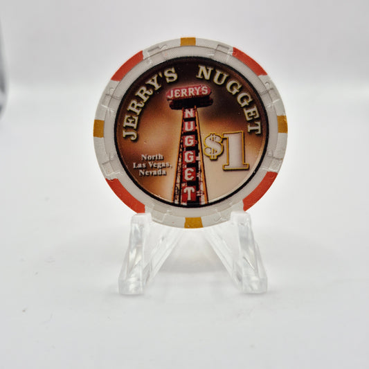 Jerry’s Nugget Casino Las Vegas Nevada 2001 $1 Casino Chip V9244