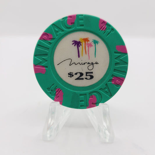 Mirage Resort Casino Las Vegas Nevada 1989 $25 Casino chip N4669