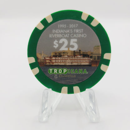 Tropicana Hotel Casino Evansville Indiana "Grand Opening" $25 Casino Chip