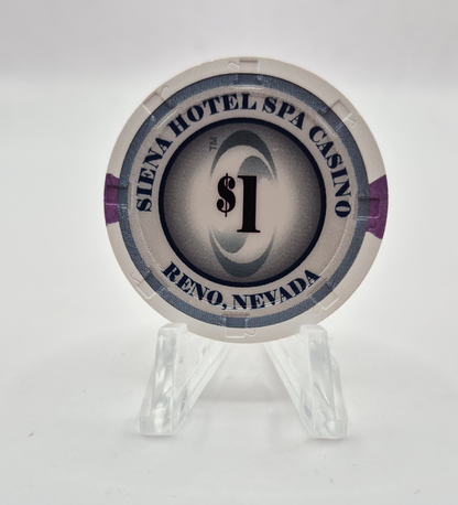 Siena Hotel Casino Reno Nevada 2011 $1 Casino Chip D0118