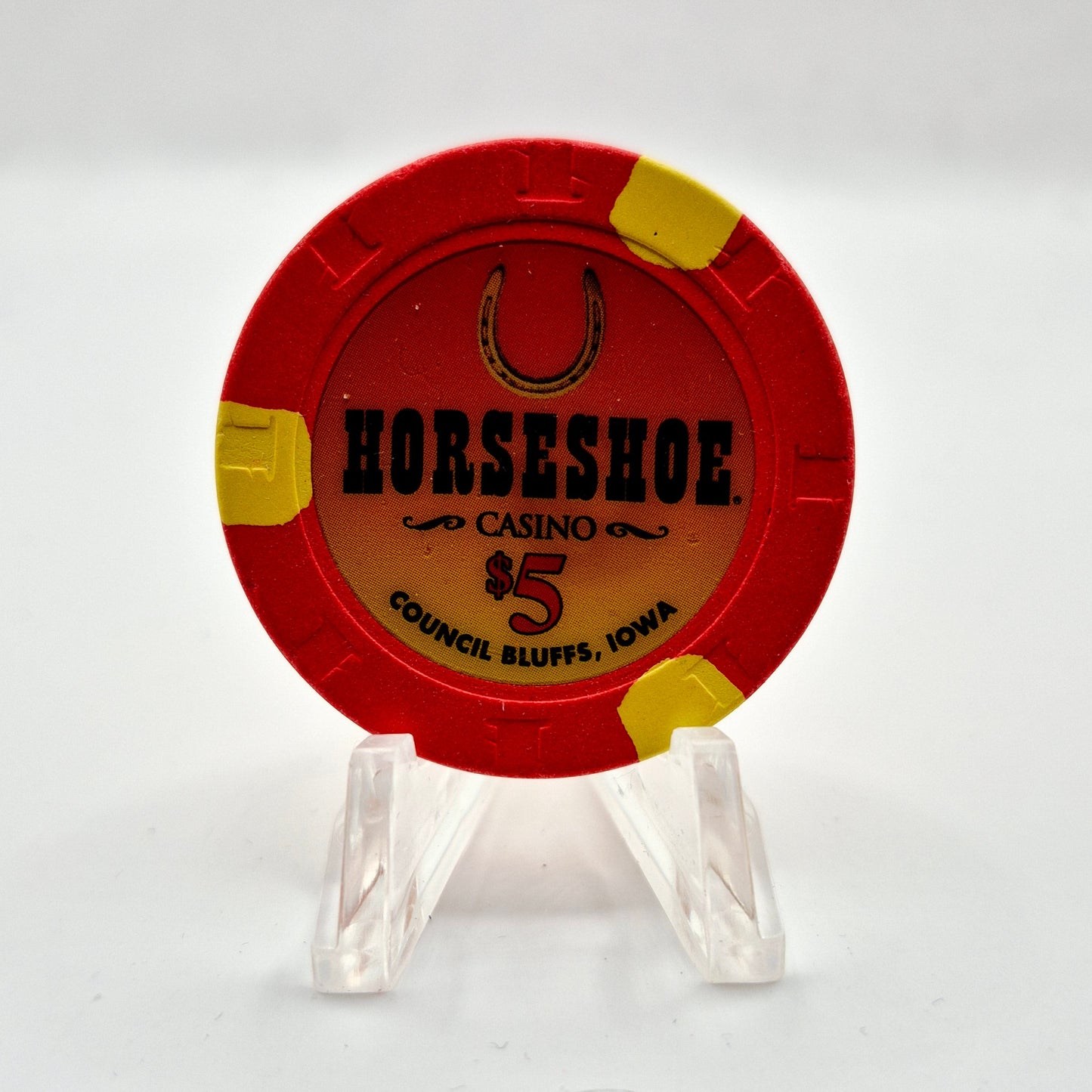 Horseshoe Casino Council Bluffs Iowa $5 Casino Chip. *Circulated