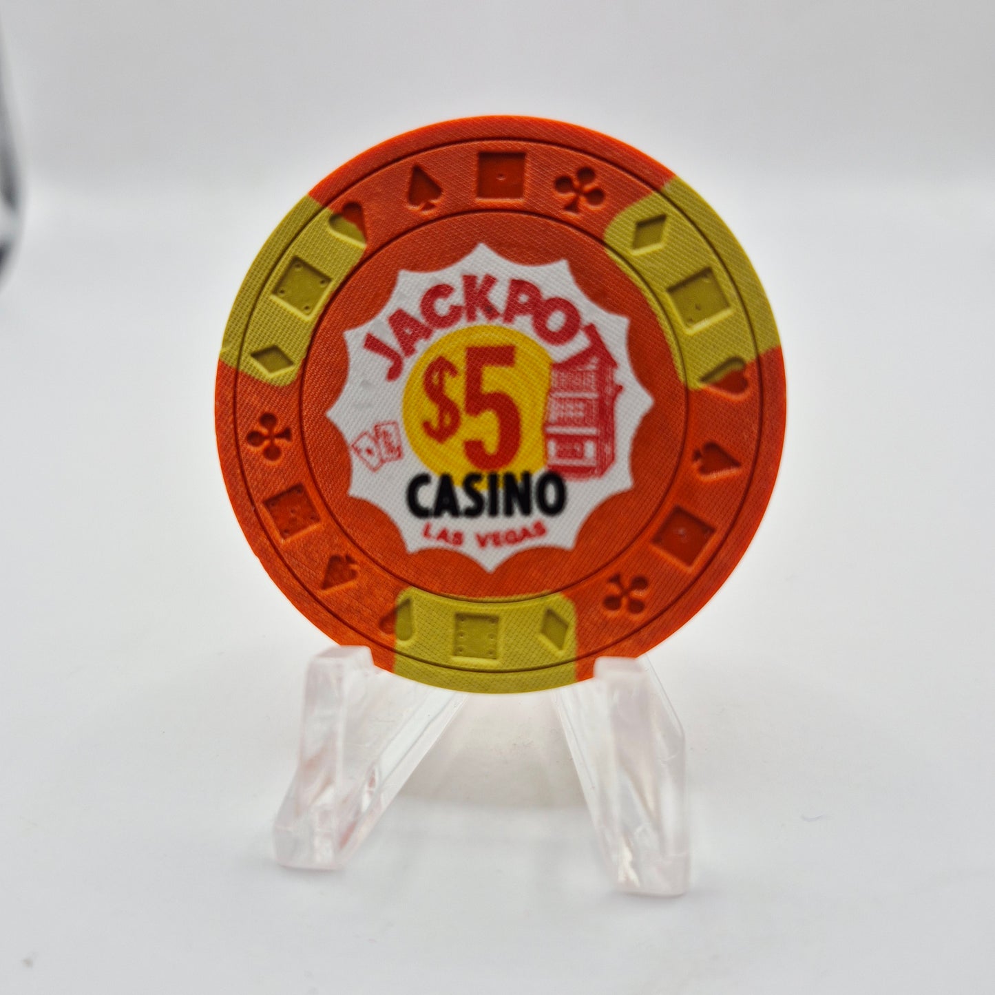 Jackpot Casino Las Vegas Nevada 1971 $5 Casino Chip N1800