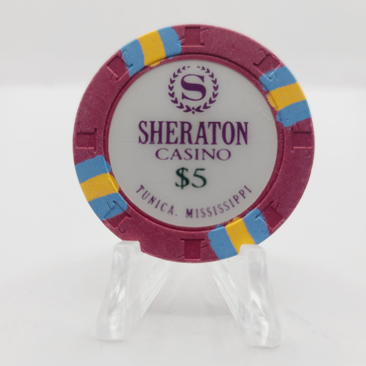 Sheraton Riverboat Hotel Casino Tunica Mississippi $5 Casino Chip