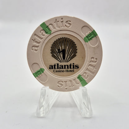 Atlantis Casino Atlantic City New Jersey $1 Casino Chip *Circulated