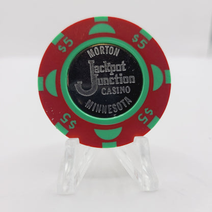 Jackpot Junction Hotel Casino Morton Minnesota $5 Casino Chip