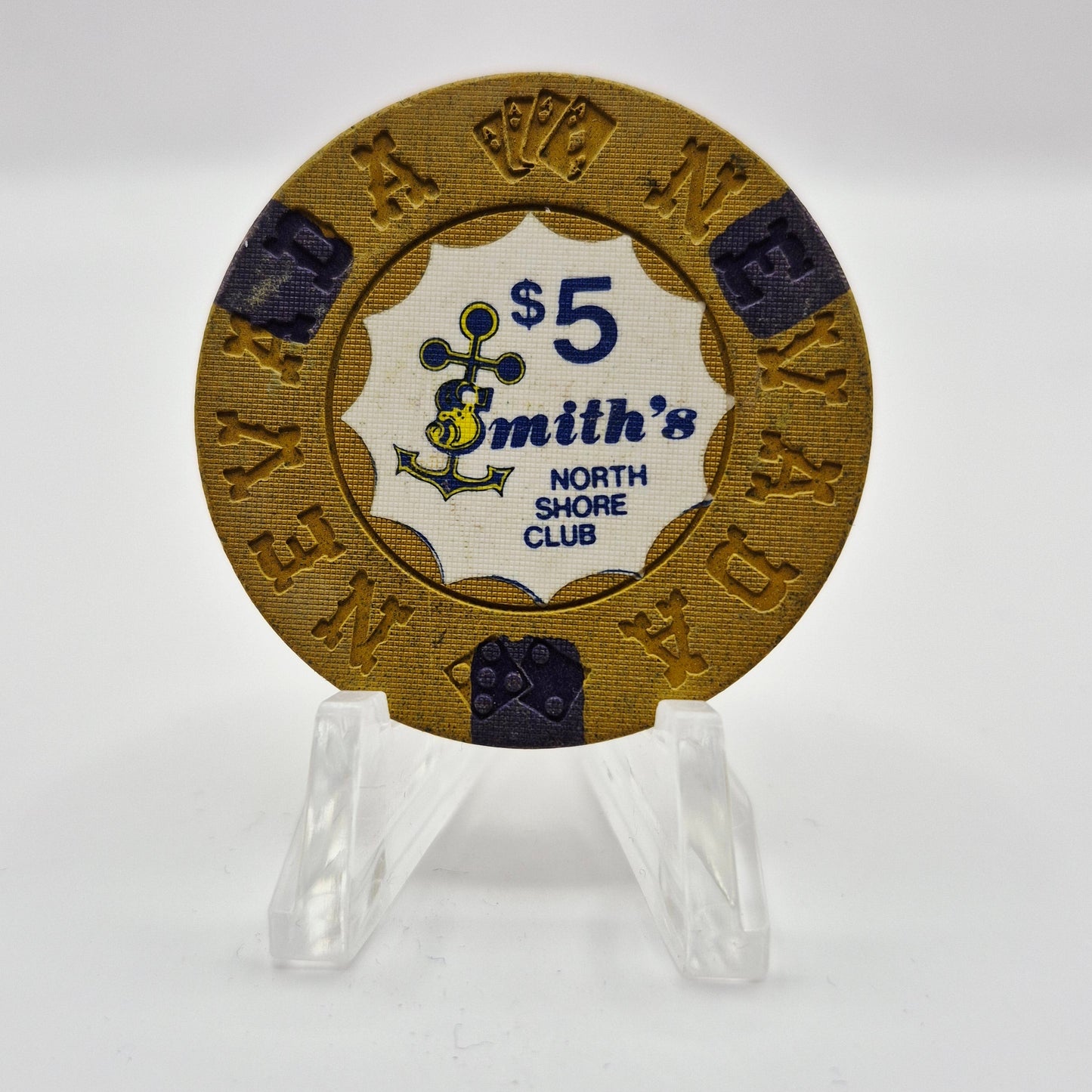 Smith's North Shore Club Lake Tahoe Nevada 1971 $5 Casino Chip N6901