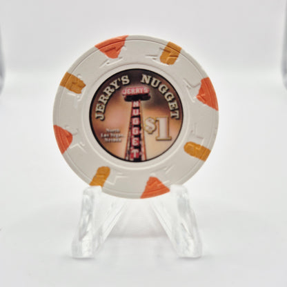 Jerry's Nugget Casino Las Vegas Nevada 2013 $1 Casino Chip D1006 *Circulated