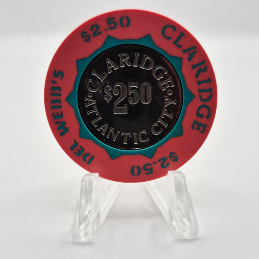Claridge Hotel Casino Atlantic City New Jersey $2.50 Casino Chip