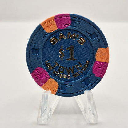 Sam's Town Casino Las Vegas Nevada 1986 $1 Casino Chip N7816