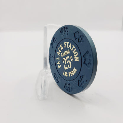 Palace Station Hotel Casino Las Vegas Nevada 1980's $.25 Casino Chip N0995