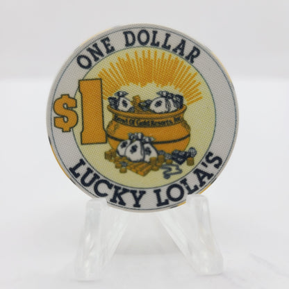 Lucky Lola's Cripple Creek Colorado 1992 $1 Casino Chip