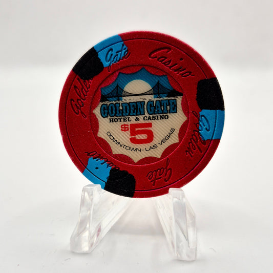 Golden Gate Casino Las Vegas Nevada 1989 $5 Chip N1707