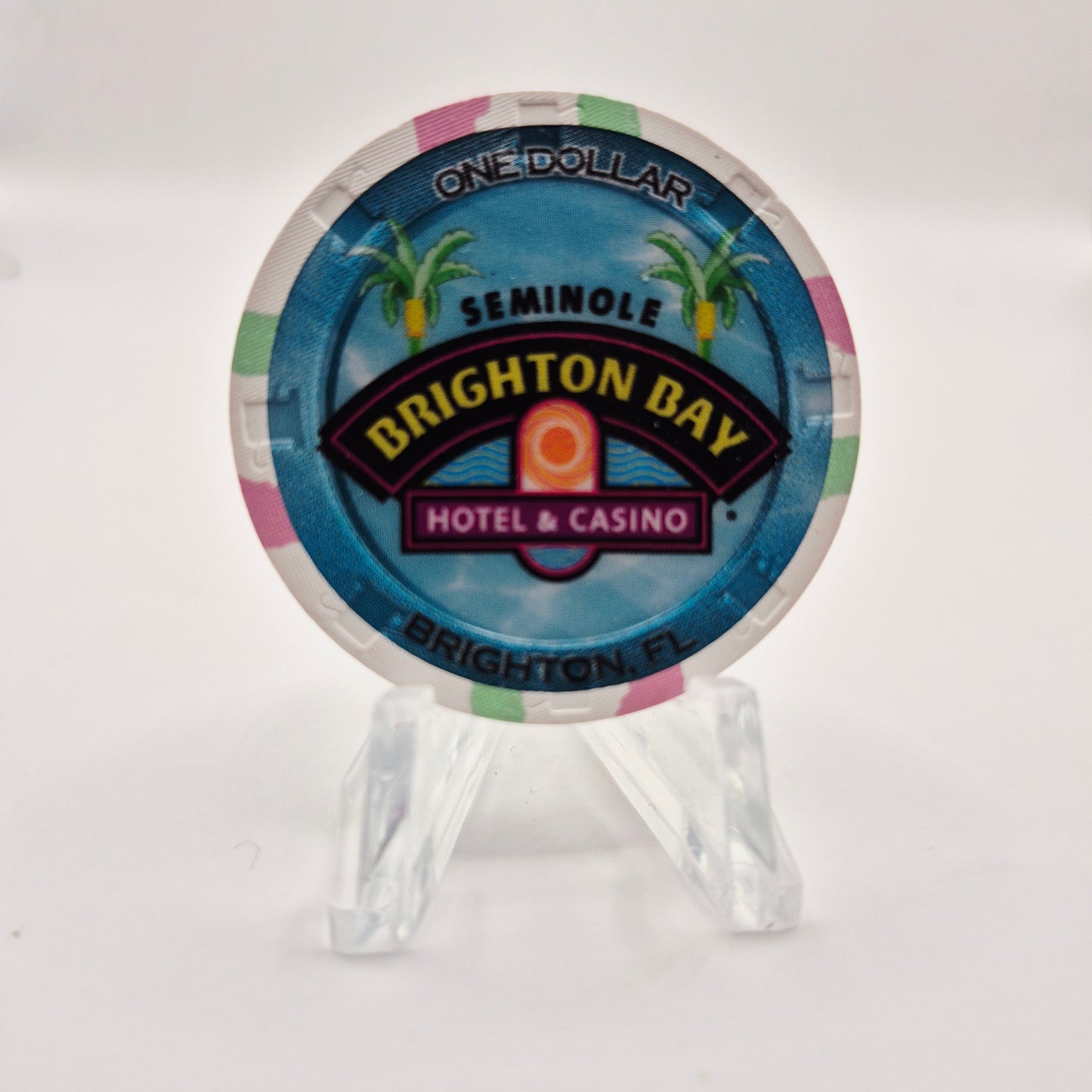 Seminole Brighton Bay Hotel Casino Okeechobee Florida 2025 $1 Casino Chip