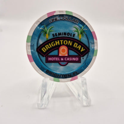 Seminole Brighton Bay Hotel Casino Okeechobee Florida 2025 $1 Casino Chip