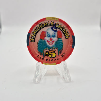 Boardwalk Casino Las Vegas Nevada 1998 $5 Casino Chip N9959