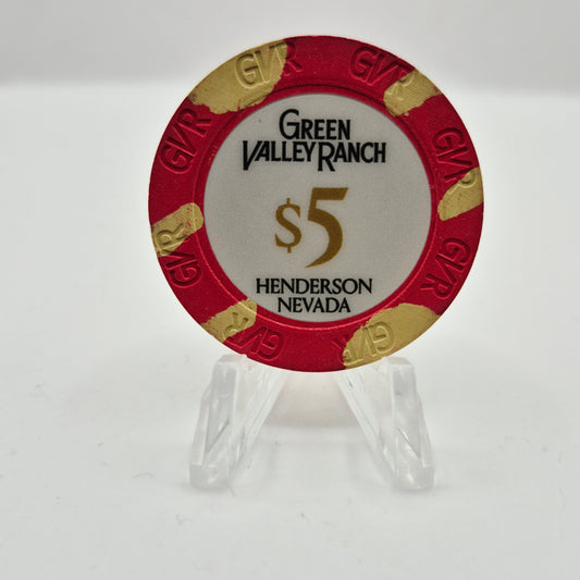 Green Valley Ranch Hotel Casino Henderson Nevada 2026 $5 Casino Chip
