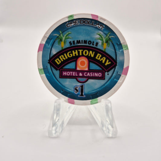 Seminole Brighton Bay Hotel Casino Okeechobee Florida 2025 $1 Casino Chip