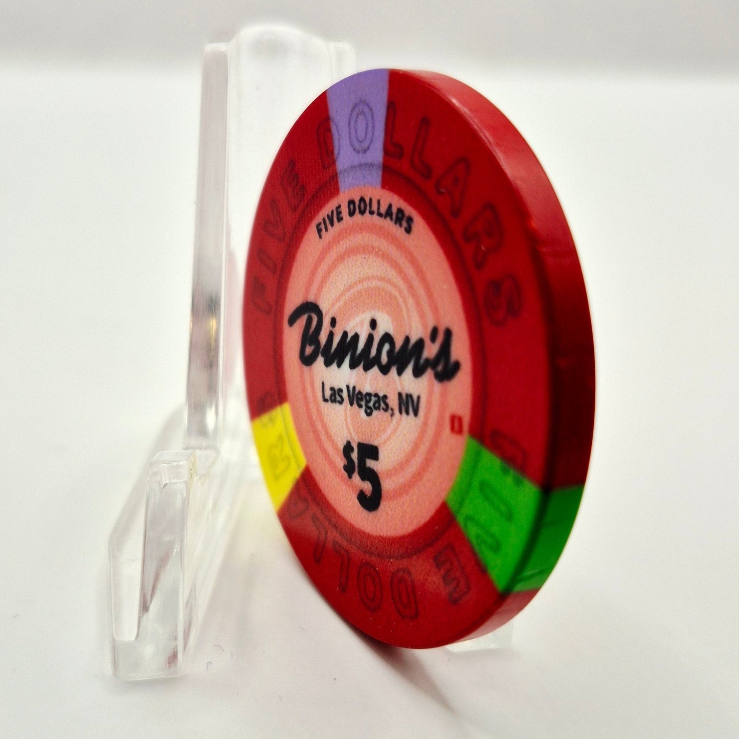 Binion's Gambling Hall Las Vegas Nevada 2026 $5 Casino Chip