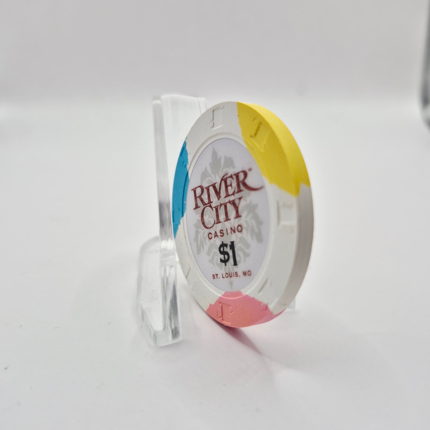 River City Hotel Casino St. Louis Missouri $1 Casino Chip