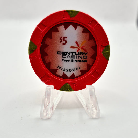 Century Casino Cape Girardeau Missouri 2020 $5 Casino Chip