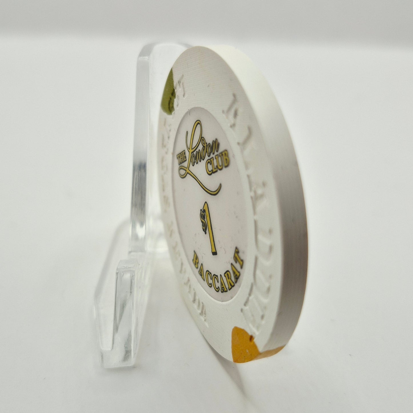 Alladin The London Club Resort Casino Las Vegas Nevada 2000 $1 Baccarat Chip V7139