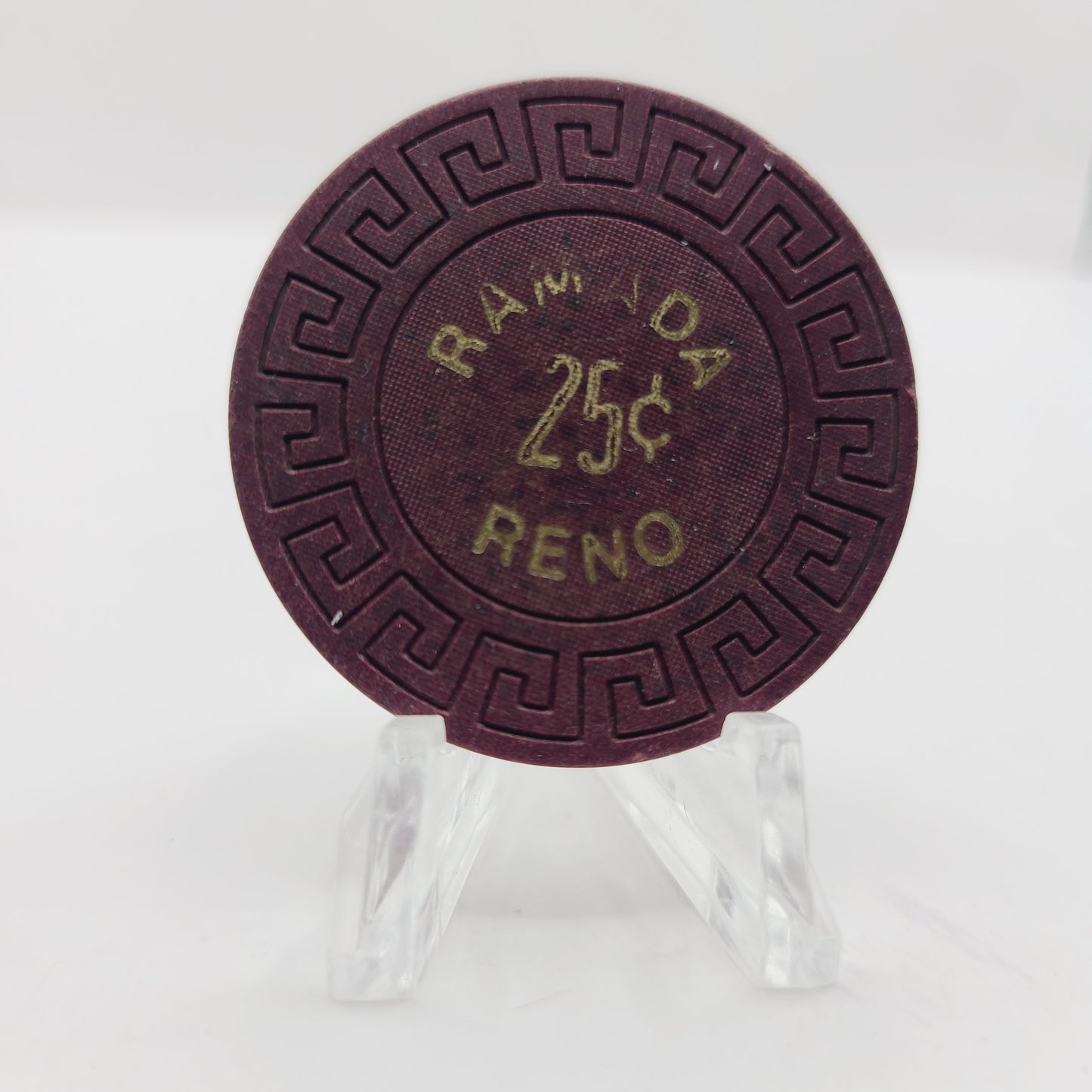 Reno Ramada Hotel Casino Reno Nevada 1984 $.25 Casino Chip N5795
