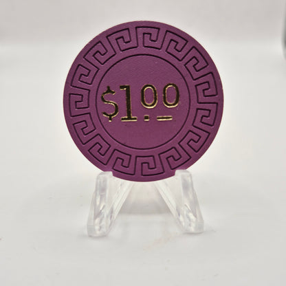 4 Way Casino Wells Nevada 1970's $1 Casino Chip N5739