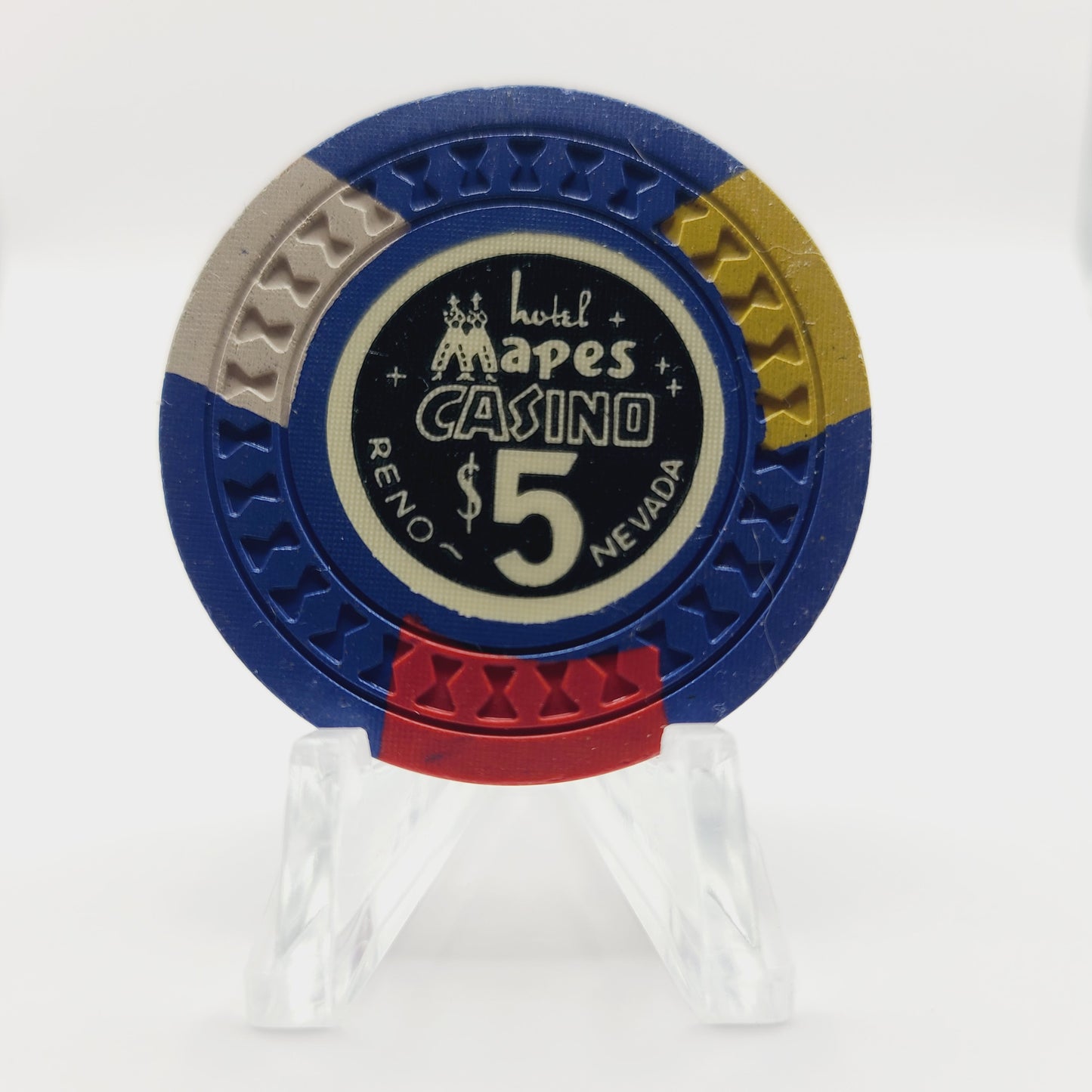 Mapes Hotel Casino Reno Nevada 1957 $5 Casino Chip N5220