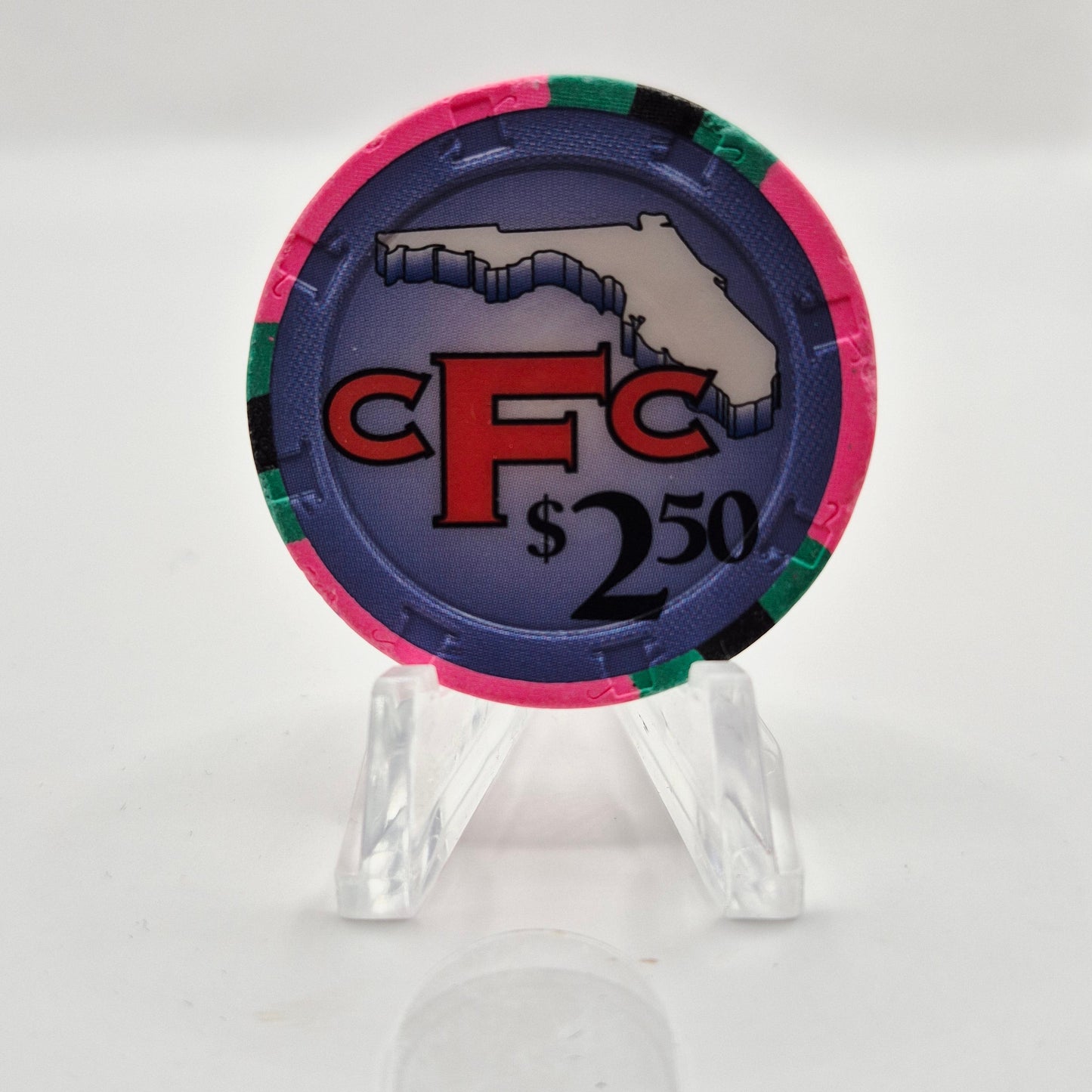 CFC (Florida Casino Cruises) Casino Florida "Day Cruise" $2.50 Casino Chip *Circulated